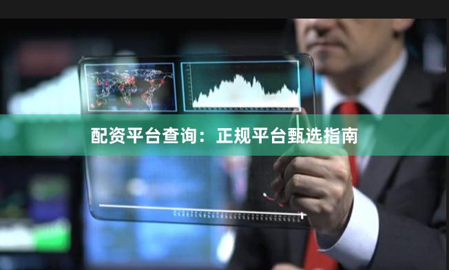 配资平台查询：正规平台甄选指南